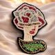 Handmade Jewelry Mushroom Beaded Brooch Pin